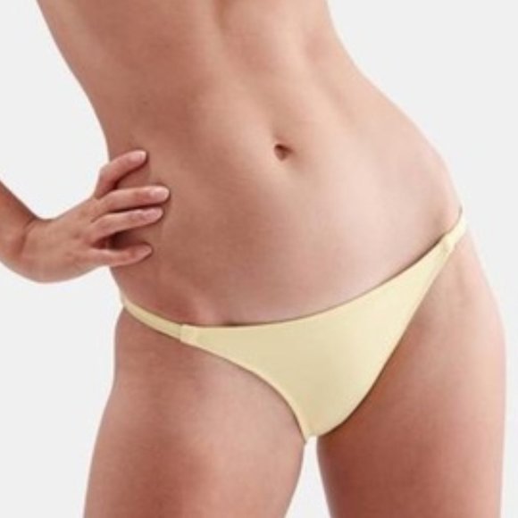 Solid & Striped The Mia Bikini Bottom Pastel Yellow - Picture 5 of 7